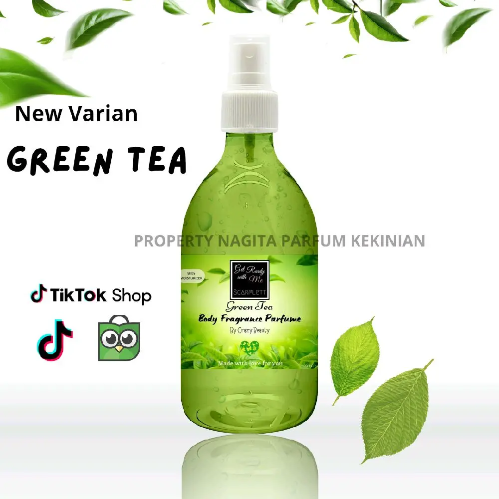 (Varian Baru) Parfum Badan sehabis mandi Wangi cowok cewek green tea, C@ssablanca parfume Terwangi