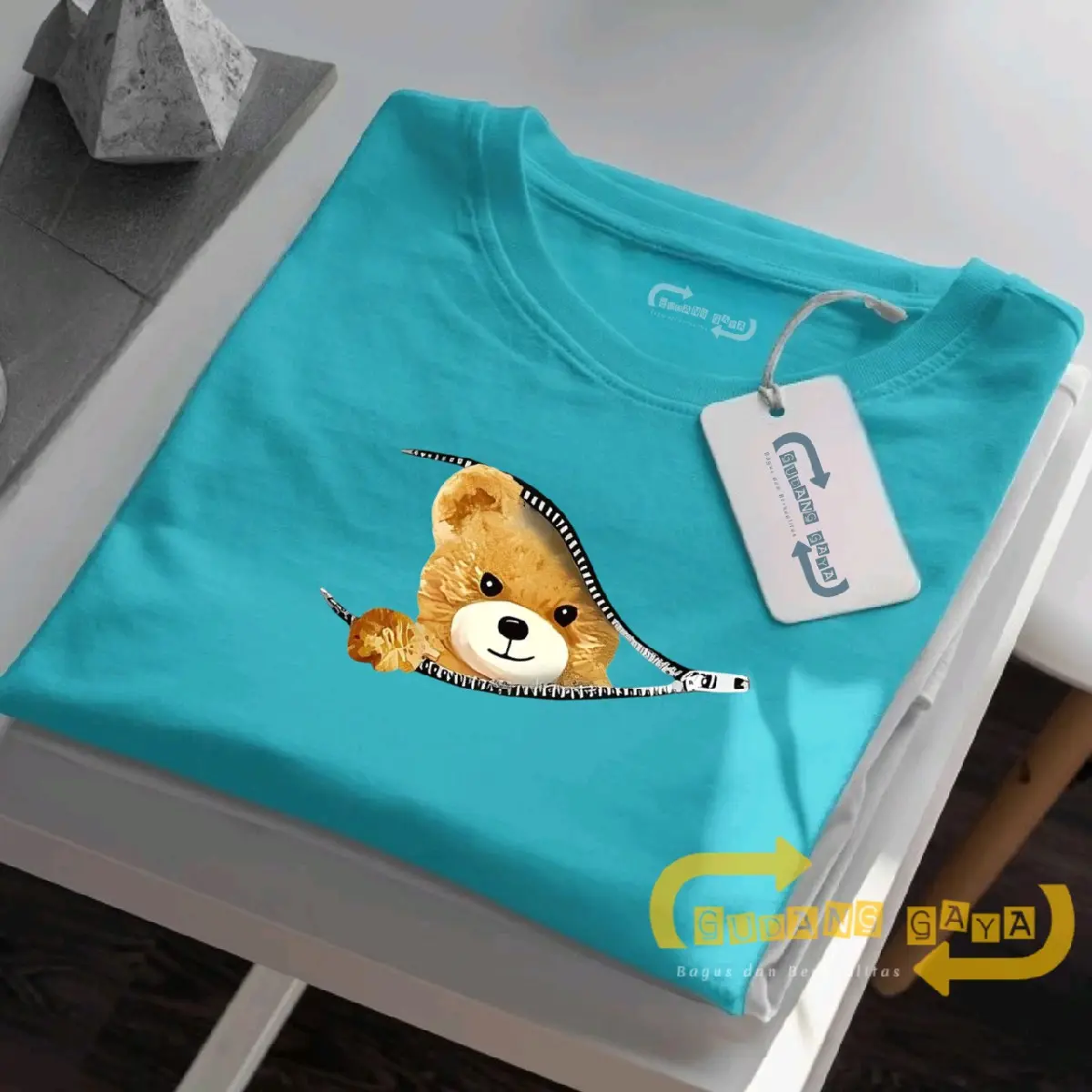 Kaos Brendet Wanita Terlaris Model Terbaru Lengan Pendek - Oblong, Tangan, Keren, Dewasa Atasan Katun