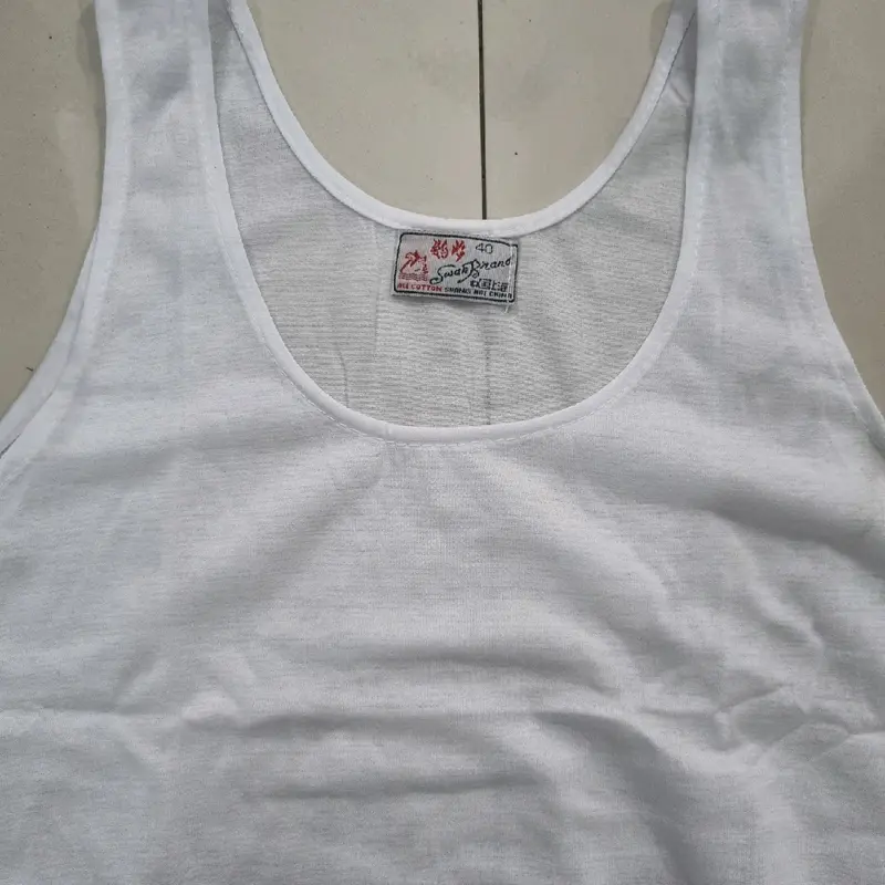 KAOS BAJU DALAM SINGLET SWAN KUTANG | OBLONG T-SHIRT LENGAN LEKBONG IMPORT COWOK PRIA LAKI-LAKI ADEM LEMBUT HALUS MELAR ELASTIS MURAH PREMIUM 6