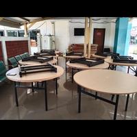 Gambar Meja Lipat Bulat INCO DONZE Diameter 120 cm Molek Furniture dari Molek Furniture Gading Serpong Kab. Tangerang 5 Tokopedia