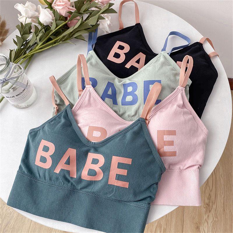 Womens Fashion Letter Sports Bra Sports Underwear U-Shaped Vest Bra Yoga Fitness Sports Underwear 6