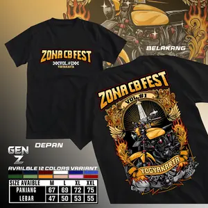 Kaos Acara ZONA CB FESTIVAL Kaos HONDA HEDON ZONACB
