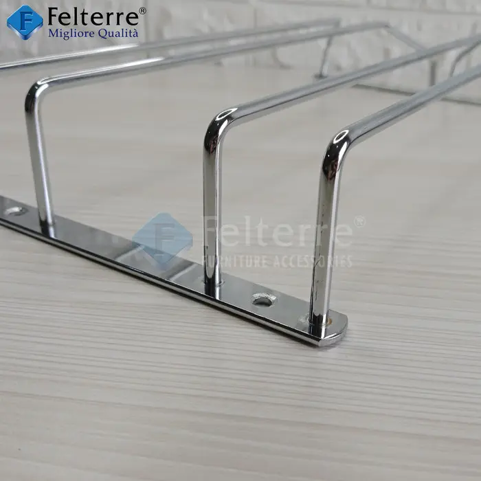 BELANJA GLASS HANGER 2ROW FELTERRE | BRACKET RAK GANTUNGAN GELAS WINE BAR SET K9