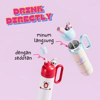 Gambar Wakakids Botol Minum Termos Stainless Steel Tumbler Lucu Happy Every Day Vacuum Cup Dengan Gagang 800ml K2031 Venjr - Putih dari Wakakids Kota Administrasi Jakarta Pusat 2 Tokopedia