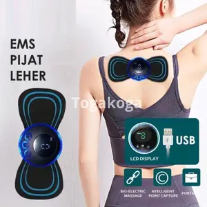 Alat Pijit Terapi Mini Pad Mat Electric EMS Rechargeable Stick Patch Punggung Perawatan Therapy