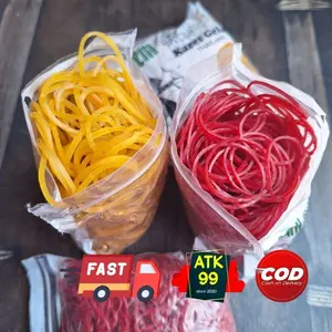 Karet GELANG 100gr/SALEM/tali Karet/karet thailand/Karet Mainan/Tali Minyak Kuning