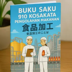 Buku Saku 910 Kosakata SSW Pengolahan Makanan – Bahasa Jepang untuk Pekerja Food Processing