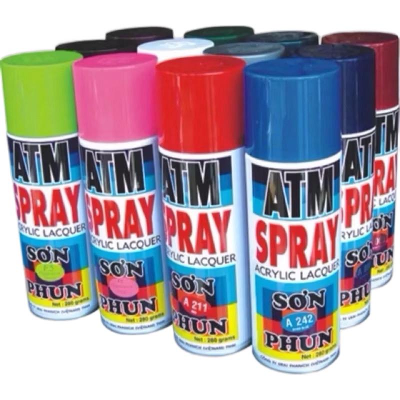 ATM Sơn Xịt ATM Spray TV Spray Tiện Lợi 400ml - Chất Lượng Tuyệt Hảo Màu Sắc Bền Bóng Dành Cho Gỗ Kim Loại & Đồ Gia Dụng