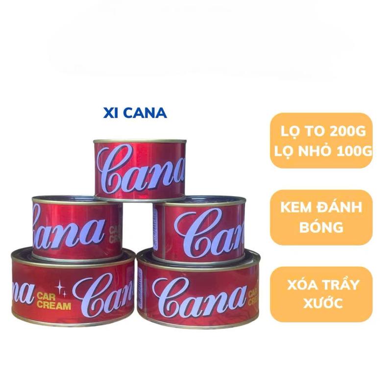Kem Đánh Bóng Xóa Vết Trầy Xước Cana Cho Ô TÔ Xe Máy 100g 220g