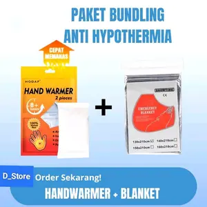 handwarmer+emergency blanket//footwarmer+emergency blanket