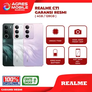 [ TIKTOK ] REALME C71 ( 4GB/128GB ) GARANSI RESMI | UP TO 16GB DYNAMIC RAM | REFRESH RATE 120HZ | 45W SUPERVOOC CHARGE | 6300 MAH | 50MP AI CAMERA