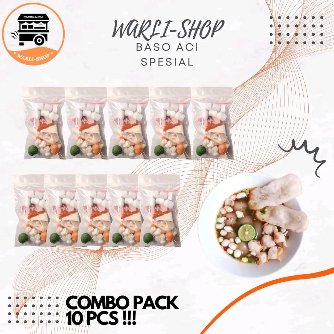 paket baso aci 10 pcs. baso aci viral baso aci kuah mantap baso aci  baso  aci pedes komplit Food Pedas Makanan Ayam Mie Seblak instan