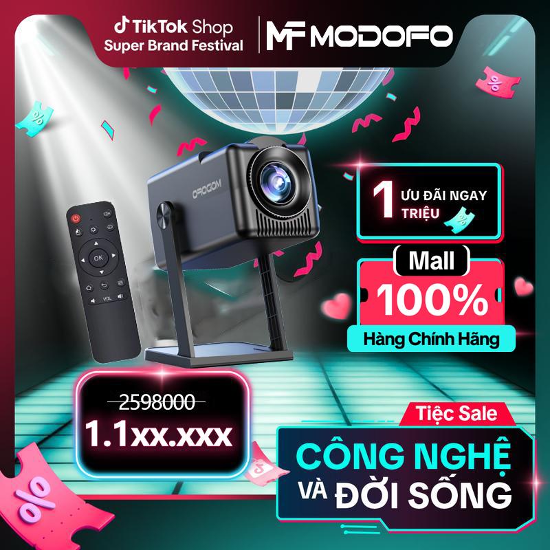 【MODOFO Máy chiếu - H713Ultra nâng cấp mới, nguồn điện Châu Âu, máy chiếu mini Fly 360 được thiết kế để sử dụng tại nhà, rạp hát tại nhà, đặt hàng và giao hàng trong vòng 24 giờ