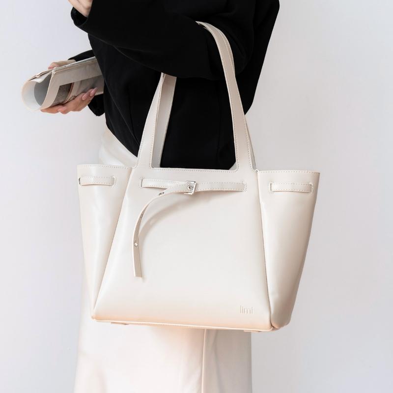 Túi xách công sở nữ 3 MÀU đựng laptop 13 inch Chữ Nhật tote da size to giáo viên đi làm A4 KIRA Limi bags