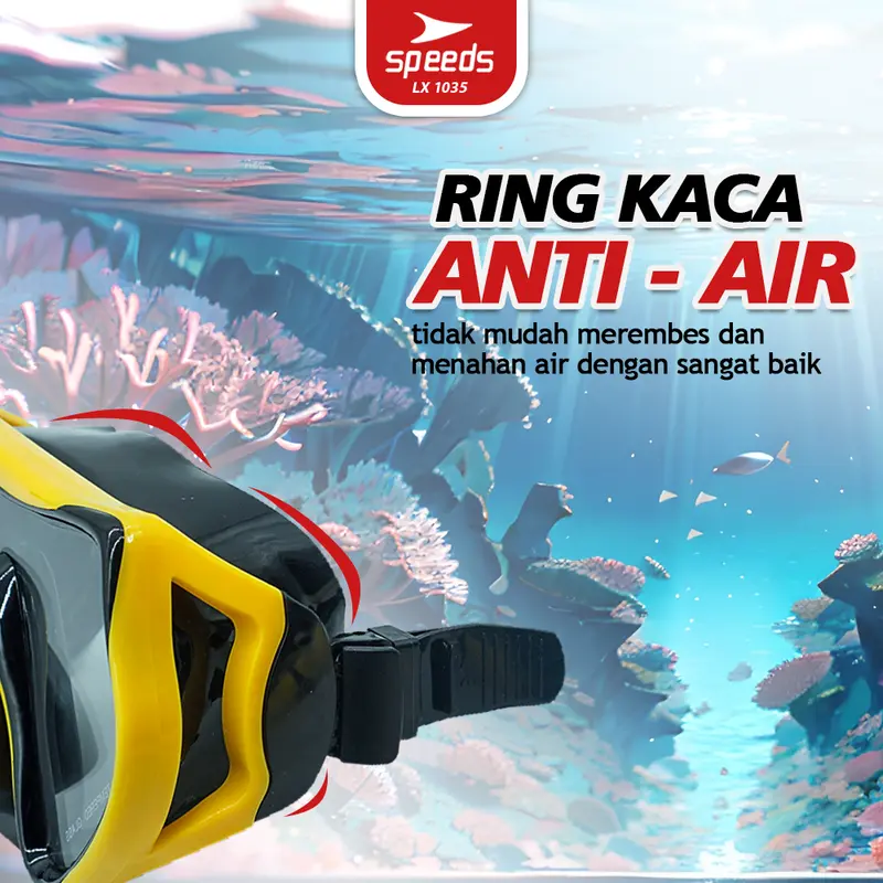 Kacamata renang Snorkeling PVC Alat latihan Selam Snorkel Diving Kacamata Diving Speeds Scuba Mask 017-2300 3
