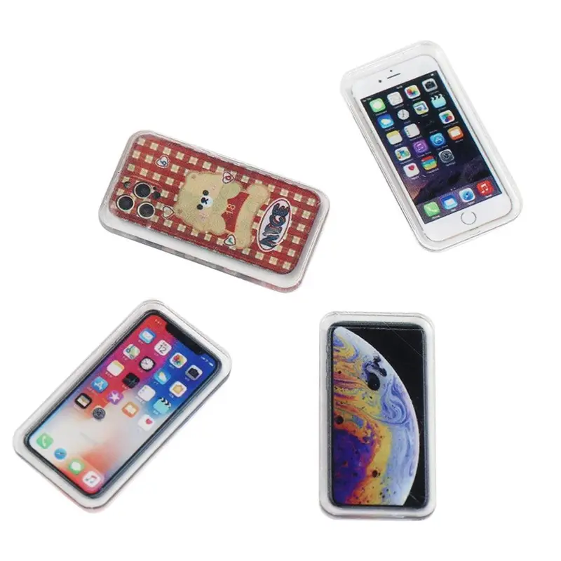 Mô Hình Điện Thoại Thu Nhỏ, Kích Thước 1: 12, Điện Thoại Mini, Thích Hợp Để Đồ Trang Trí Nhà Búp Bê, Phụ Kiện Nhà Búp Bê, Mô Hình Điện Thoại Di Động, Vật Phẩm Thu Nhỏ, Phụ Kiện Nhà Búp Bê 1