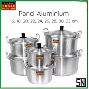 Panci Aluminium Global Eagle Tanpa Saringan - Brand Terpercaya