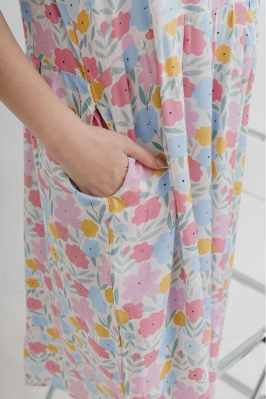 Nona Dress Part 2 Daster Busui Bumil Cantik Murah Premium Pakaian Wanita Bunga Rayon Premium Ada Saku Katun Nyaman Kancing Motif