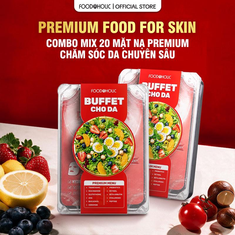 Combo 20 Mặt Nạ Foodaholic Hỗ Trợ Dưỡng Da, Giúp Cung Cấp Độ Ẩm Cho Làn Da…