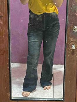 Product Review of Highwaist Stretch Cutbray Pocket Jeans Hangout Celana Panjang Wanita Melar Nyaman from ˚**☽ 0
