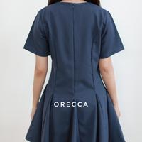 Gambar Orecca - Qi Fei Midi Dress Lengan Pendek Wanita Tali Pita - Maroon, S dari Orecca.id Kota Administrasi Jakarta Barat 4 Tokopedia