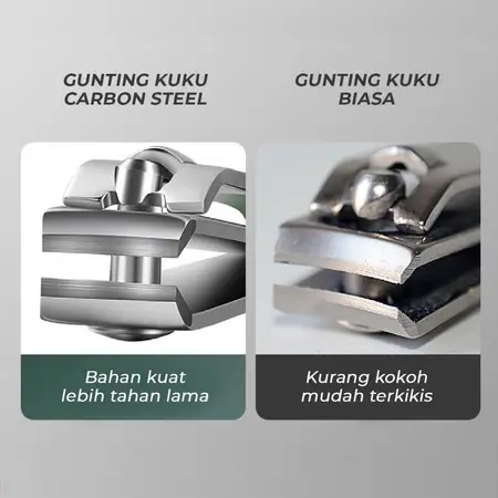 【Ready Stock】Gunting Kuku Set 4 Alat Perawatan & Gunting Kuku Premium Kilap Kuku Nano Glass 3