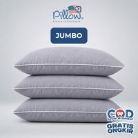 Gambar 109 PILLOW - JUMBO PAKET 3 BANTAL GULING TIDUR HOTEL - KAIN MICROTEX COVER ABU - 2 BANTAL 1GULING dari 109 PILLOW OFC Kab. Sidoarjo 1 Tokopedia