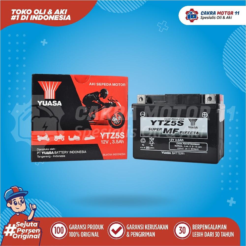 AKI HONDA KHARISMA YUASA MOTOR YTZ 5 S LOKAL