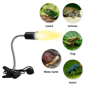 Paket Fitting dan Lampu UVA UVB Penghangat Reptil Sulcata Kura Iguana dll