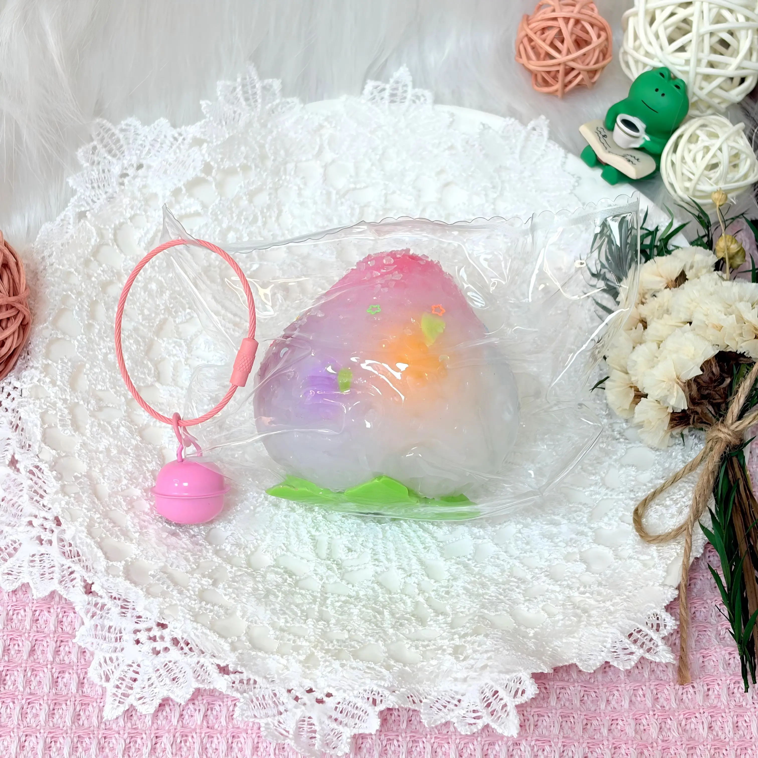 cocoスクイーズ ココナッツオイルシリーズ】かわいいいスクイーズトイ もちもちつまむ