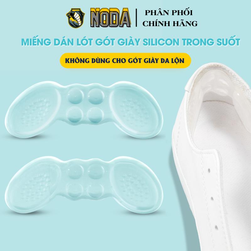 Miếng Lót Đệm Gót Giày Silion Trong Suốt MINSU M5547 Giảm Ma Sát Điều Chỉnh Kích Cỡ Giày 2 Kích Cỡ 5mm 8mm