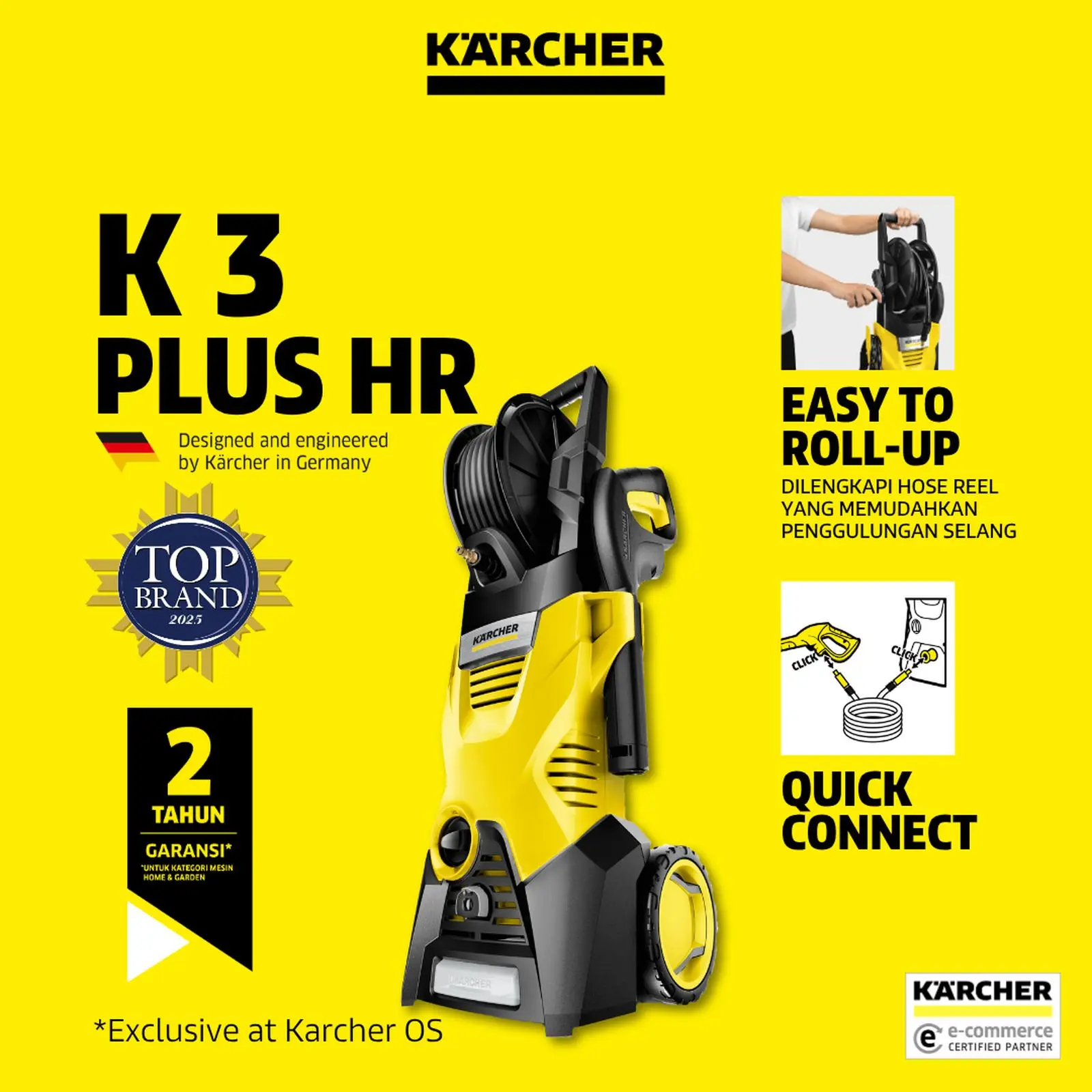 Karcher K 3 Plus HR *KAP 1600 Watt High Pressure Washer