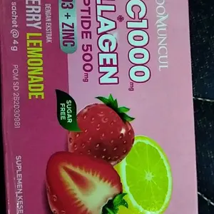 C+Collagen - Minuman Collagen Tripeptide 500mg + Vit C 1000mg untuk Kesehatan Kulit dan Imunitas