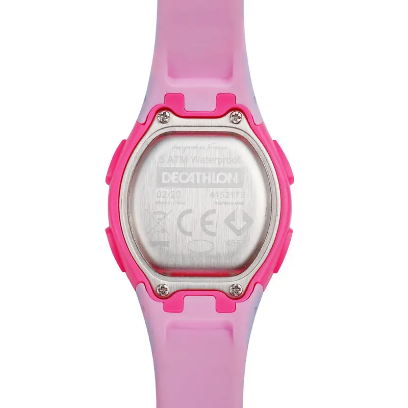 Decathlon Kalenji Jam Tangan Stopwatch Lari Wanita W 200 S - Pink - 8605308 6