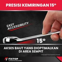 Gambar Fixtop Kunci Pas Nepel 8-19mm Flare Nut Wrench 8mm 10mm 12mm 14mm 15mm 17mm 19mm - 12 x 14 mm dari Fixtop Automotive Industries Kota Administrasi Jakarta Utara 3 Tokopedia