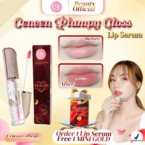 DAPAT M1N1 G0LD  ||  LIP SERUM CENCEN PLUMPY GLOSS || PINK NATURAL SEHAT ||VITAMIN BIBIR