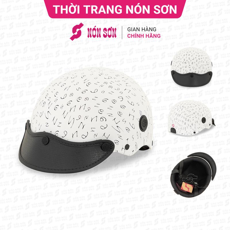  ƯU ĐÃI - Mũ bảo hiểm lỗ thông gió hoa văn chính hãng NÓN SƠN AMP-TR083 