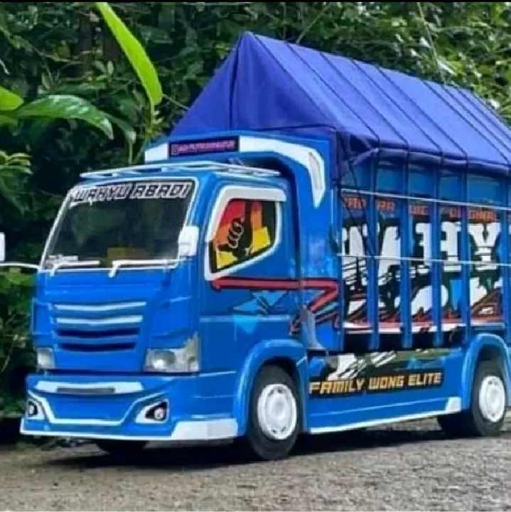 PROMO MURAH MINIATUR TRUK OLENG FULL FARIASI LAMPU BONUS TREPAL TERLARIS