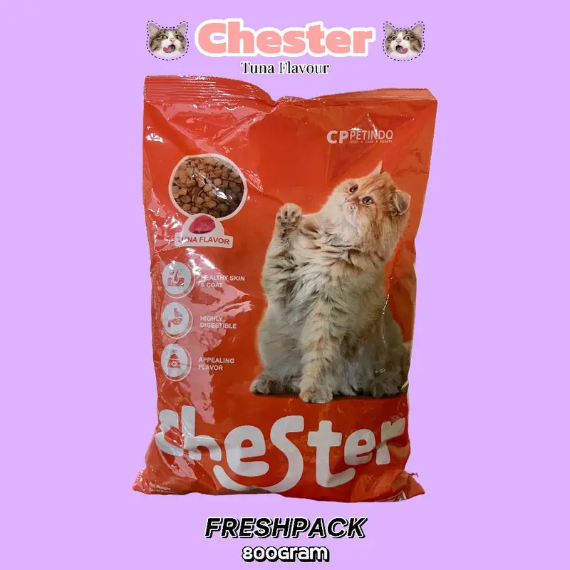 chester cat food tuna flavour 800gram 0