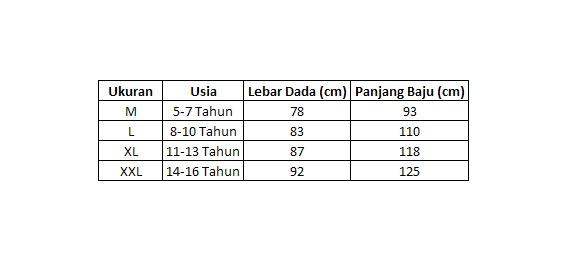 Khirana Gamis Abaya Anak Remaja Tanggung Usia 5-16 Tahun Bahan Sabrina Anti UV Kombinasi Benang Smock Baju Muslim Lebaran Size M L XL XXL