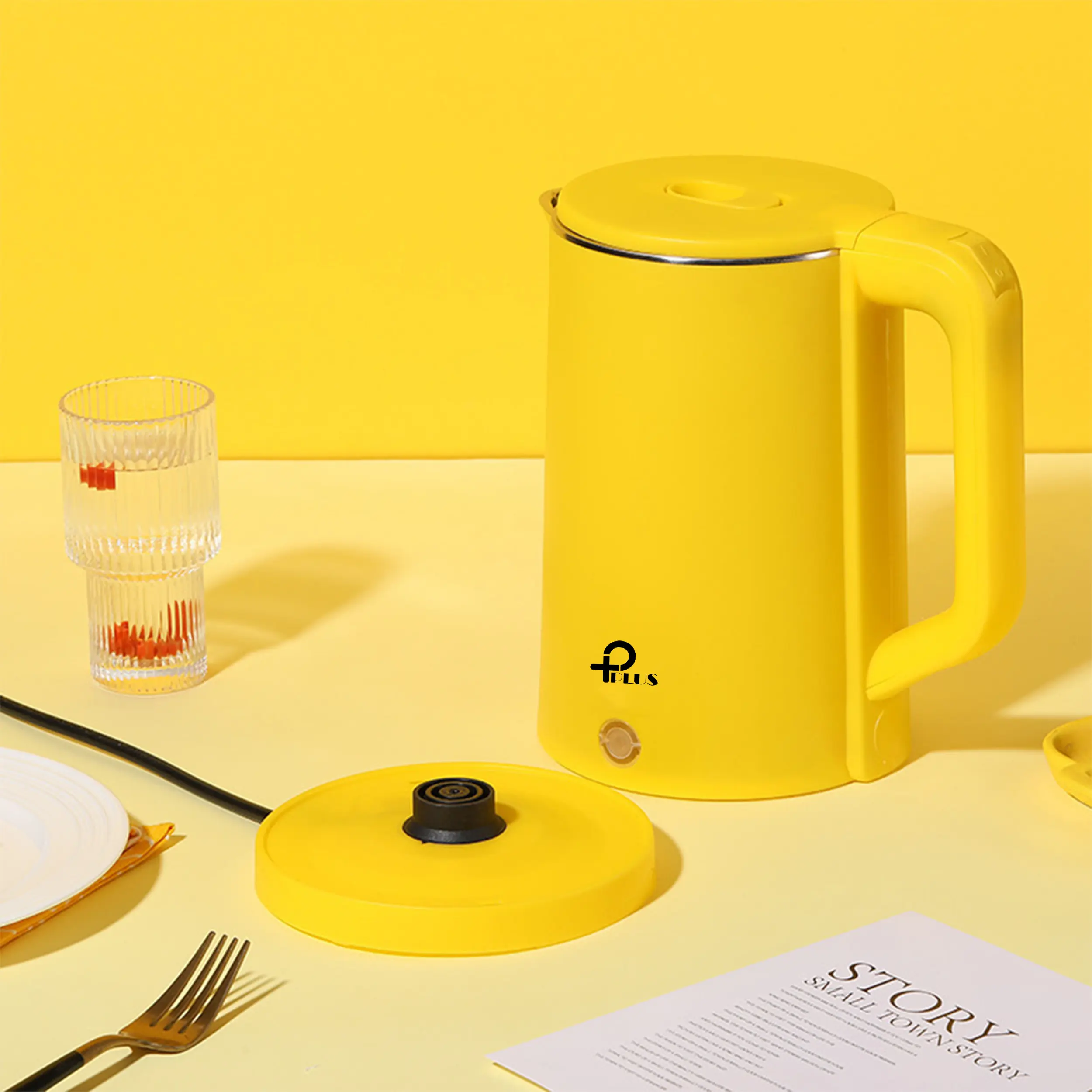 Teko Listrik Pemanas Air 2.3L Electric Kettle / Teko Listrik Multifungsi / Teko Listrik (Putih & Hijau)  600w