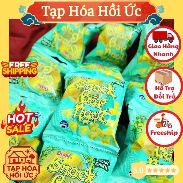 10 gói Bim Bim Snack Bắp ngọt (6g/gói) Bim Bim tuổi thơ - Đồ ăn vặt - Tạp hoá hồi ức