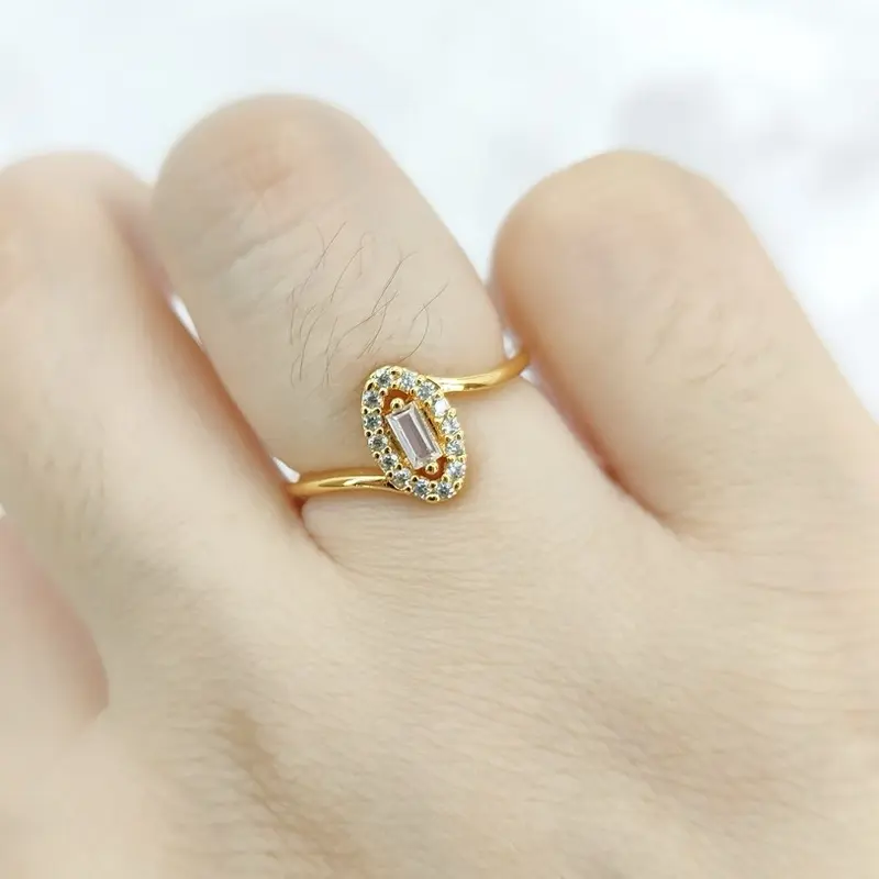 Beli 2 produk apapun gratis 1 - Cincin wanita aksesoris Cincin permata oval C1086 Perhiasankita aksesoris tahan lama 0