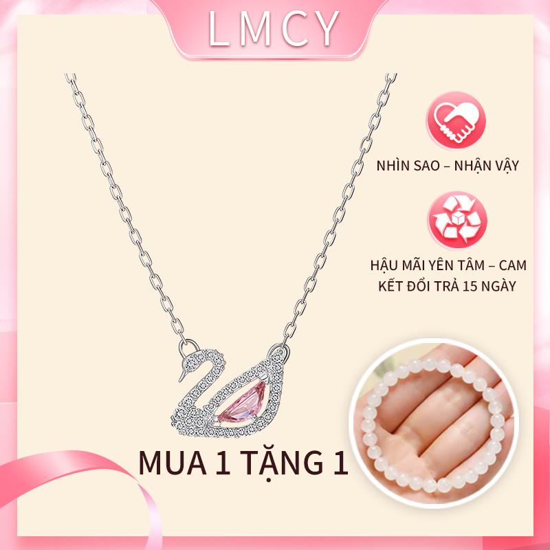 Mua 1 tặng 1 Vòng Cổ Mặt Dây Chuyền Hình Thiên Nga LMCY 2728 Thiết Kế Độc Đáo Sang Trọng Nhẹ Với Pha Lê Được Làm Bằng Thép Titan Dây Chuyền Xương Đòn Vàng Thích Hợp Cho Bé Gái