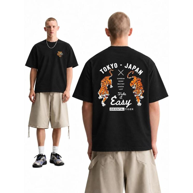 Áo thun Local Brand họa tiết form Regular Unisex 200Gsm Cotton Phong cách đường phố