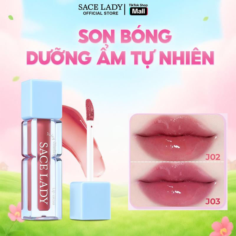   COD  Son bóng SACE LADY dưỡng ẩm nhẹ Trang điểm môi tự nhiên 