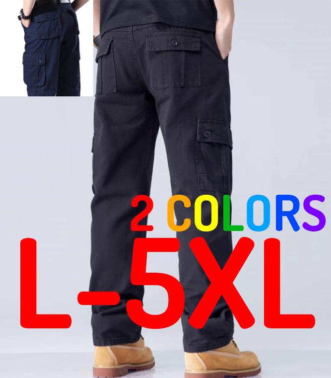 Product Introduction of [READY STOCK] Men Plus Size Cargo Long Pants Trousers Pockets Size L - 5XL 5