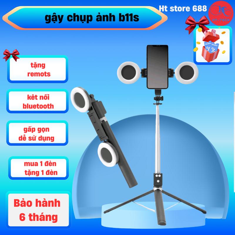 Gậy chụp ảnh selfie có bluetooth 3 chân đa năng có đèn led chụp hình giá đỡ điện thoại livestream Phụ Kiện Cao 170cm 