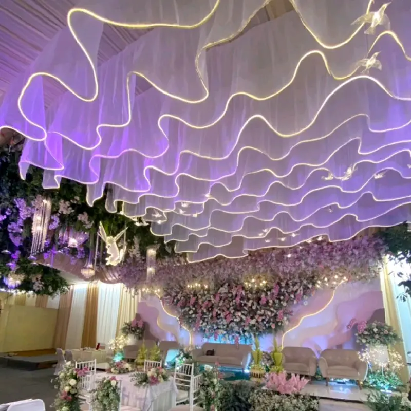 lampu dekorasi tenda.pipa elastis. fipa conduit.pipa tihang standing lampu dekorasi pelaminan wedding 2