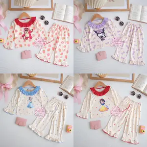 Owlet - Setelan Anak Perempuan - Setelan Piyama - Setelan Lengan Panjang - Baju Anak Perempuan  - Piyama Karakter 1-7thn